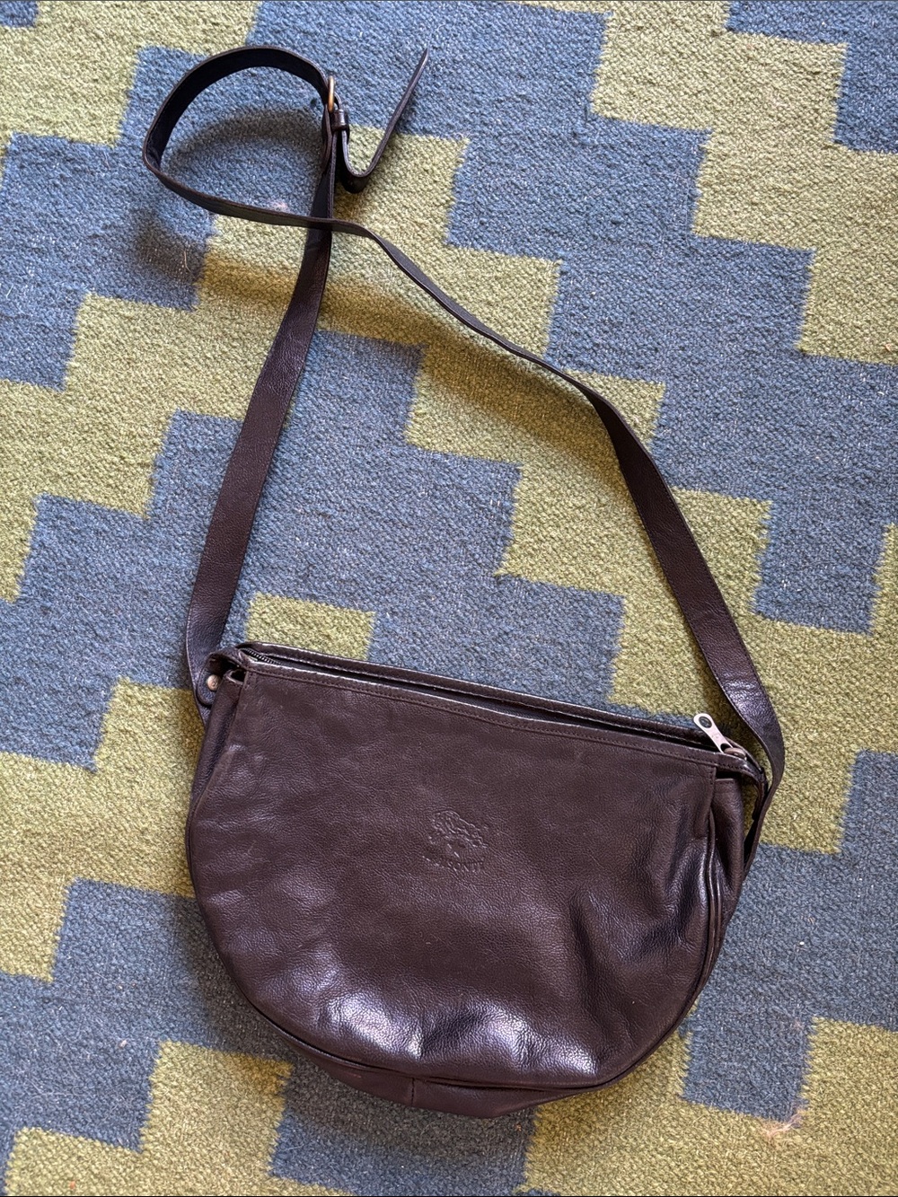 Vintage Il Bisonte Crossbody Bag in Black - Picture 2 of 4
